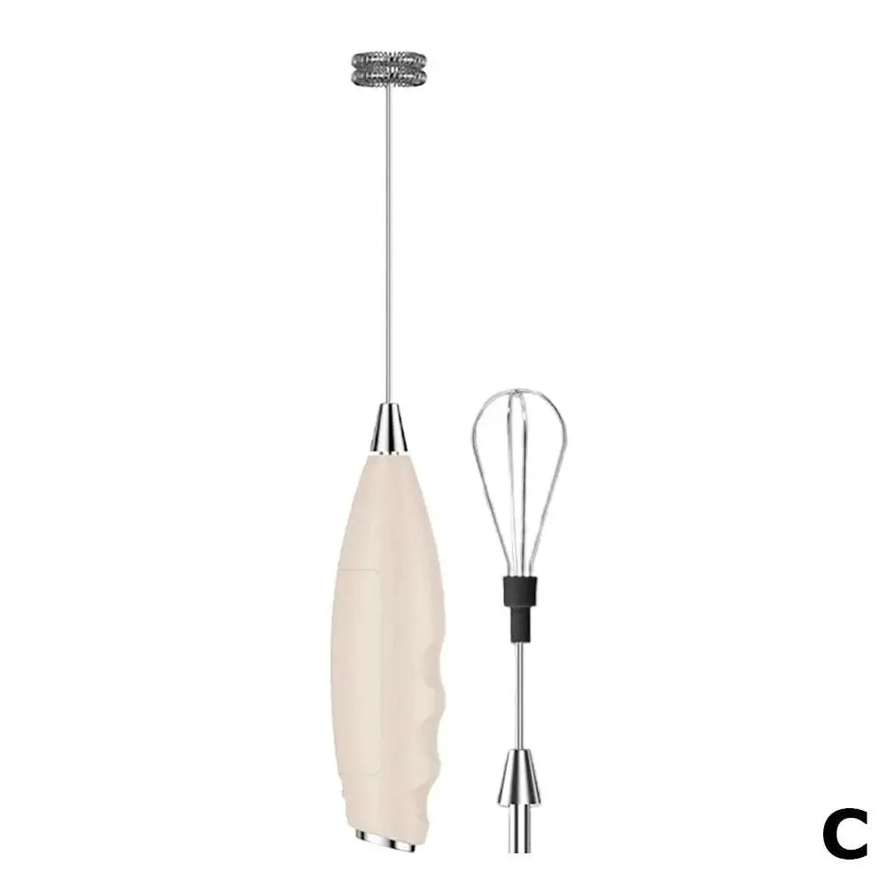 Wireless Electric Milk Frother Handheld Battery Powered Foamer For Coffee Cream Soups Desserts And Baking Accessories