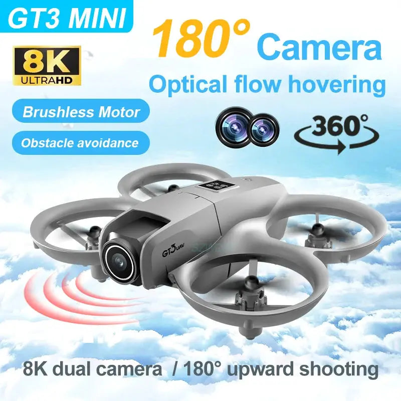 2025 GT3 RC Drone 8K Dual Camera 5G Obstacle Avoidance Pro HD Aerial Photography Quadcopter Remote Control Aircraft