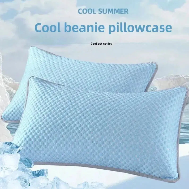 Simples Market cooling pillowcase, ice blue color, 48x70cm, honeycomb textured fabric (pillow cover only)