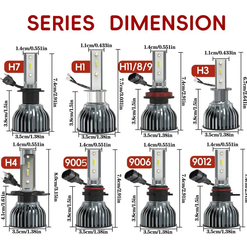 Heyword 22000Lm 160W Car LED Headlight System With 1860 CSP Chips 3000K 4300K 6000K 8000K H4 H7 H1 9005 H9 H11