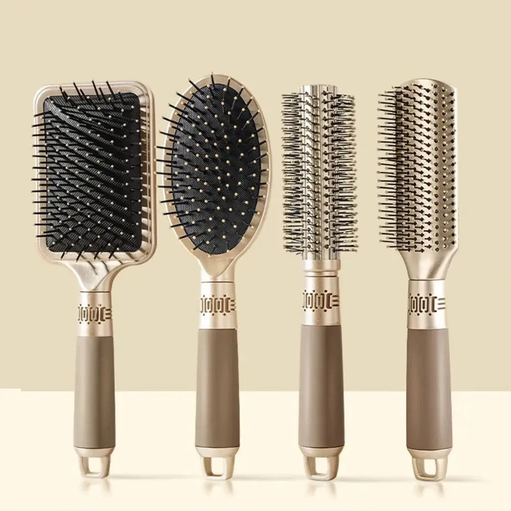 KLINA hair brush set by Simples Market: four rose-gold styling brushes for detangling and spa-like grooming