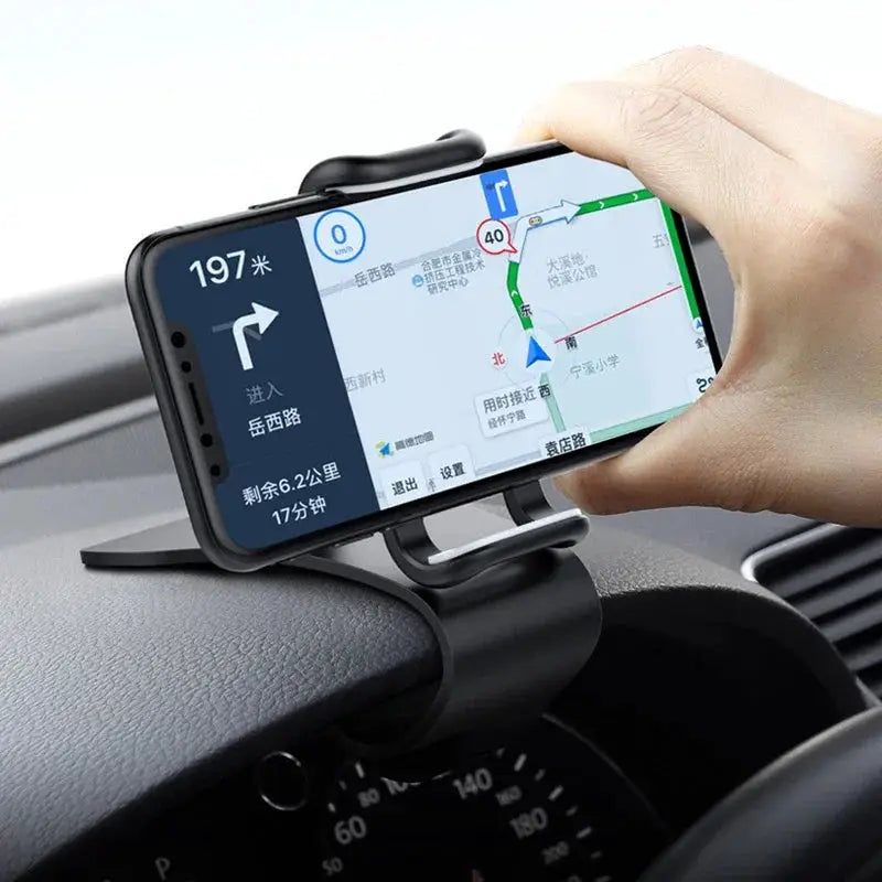 AutoGrip 360 Degree Rotatable Car Phone Holder Universal Dashboard And Rearview Mirror Mount