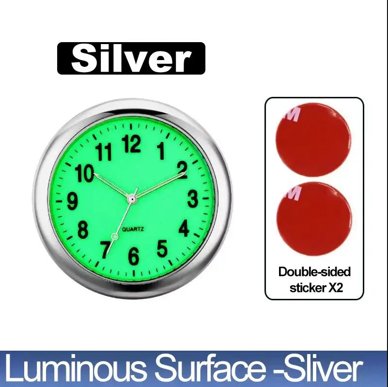 Car Clock Luminous Mini Digital Watch With Quartz Movement Stick On Interior Auto Ornament Gift