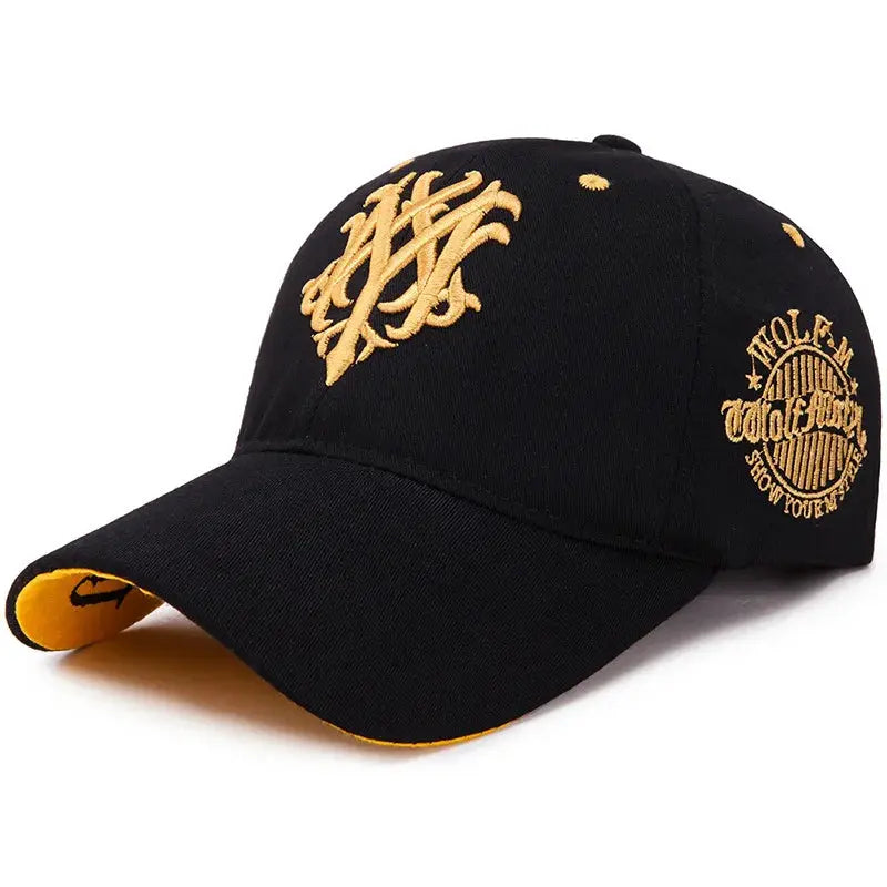 2025 Totem Flame Baseball Cap for Men and Women European and American Style Breathable Net Embroidered Sun Shield
