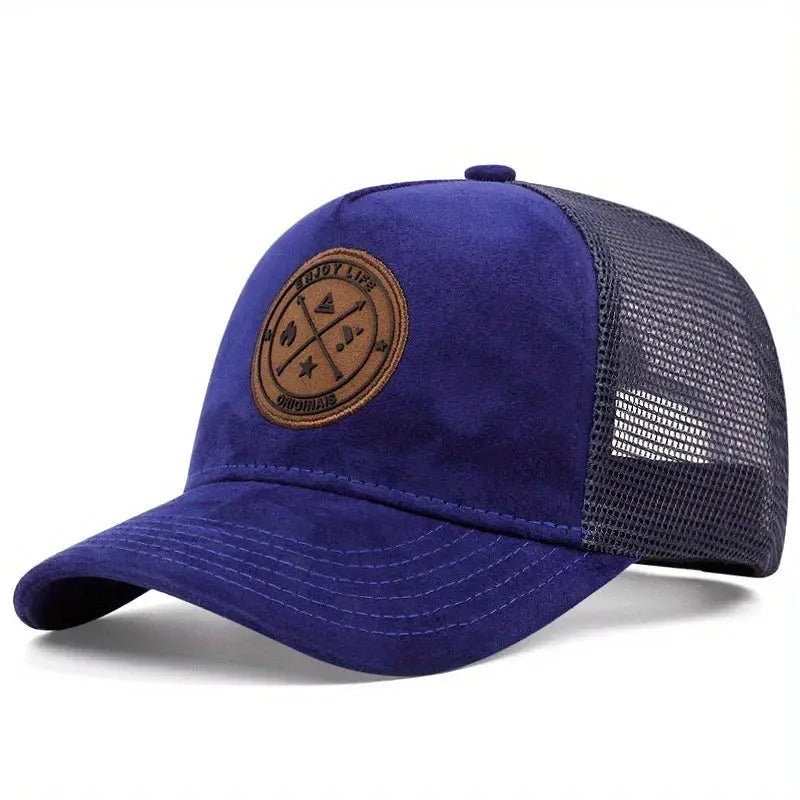 Summer Mesh Baseball Cap For Women And Men ENJOY LIFE Patch Snapback Breathable Unisex Street Hip Hop Trucker Cap