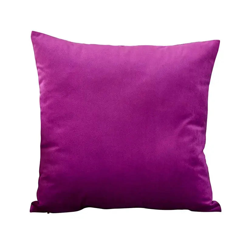Purple velvet cushion cover 45x45 cm for living room sofa decor