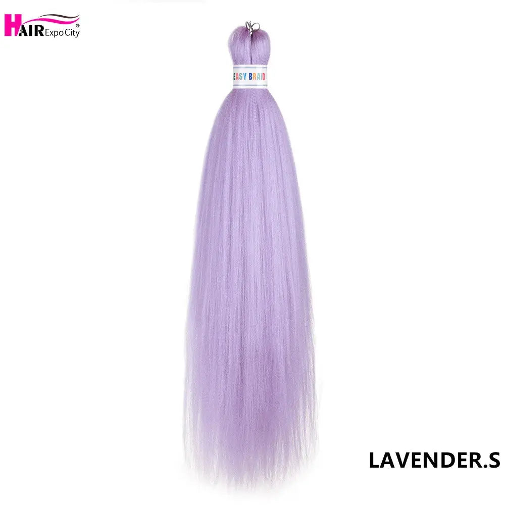 Easy Braids 26-inch synthetic jumbo braids hair extensions in lavender ombre