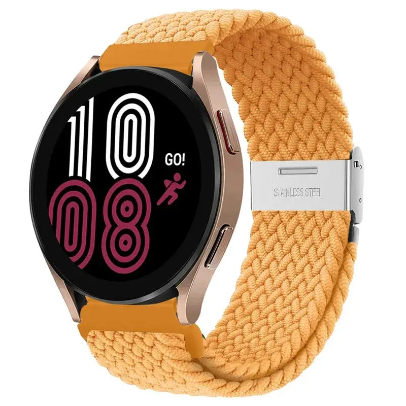 20mm 22mm Nylon Band for Samsung Galaxy Watch 6 5 4 40/44mm 5Pro Active 2 Gear S3 Braided Elastic Bracelet for Huawei GT2/3 4Pro