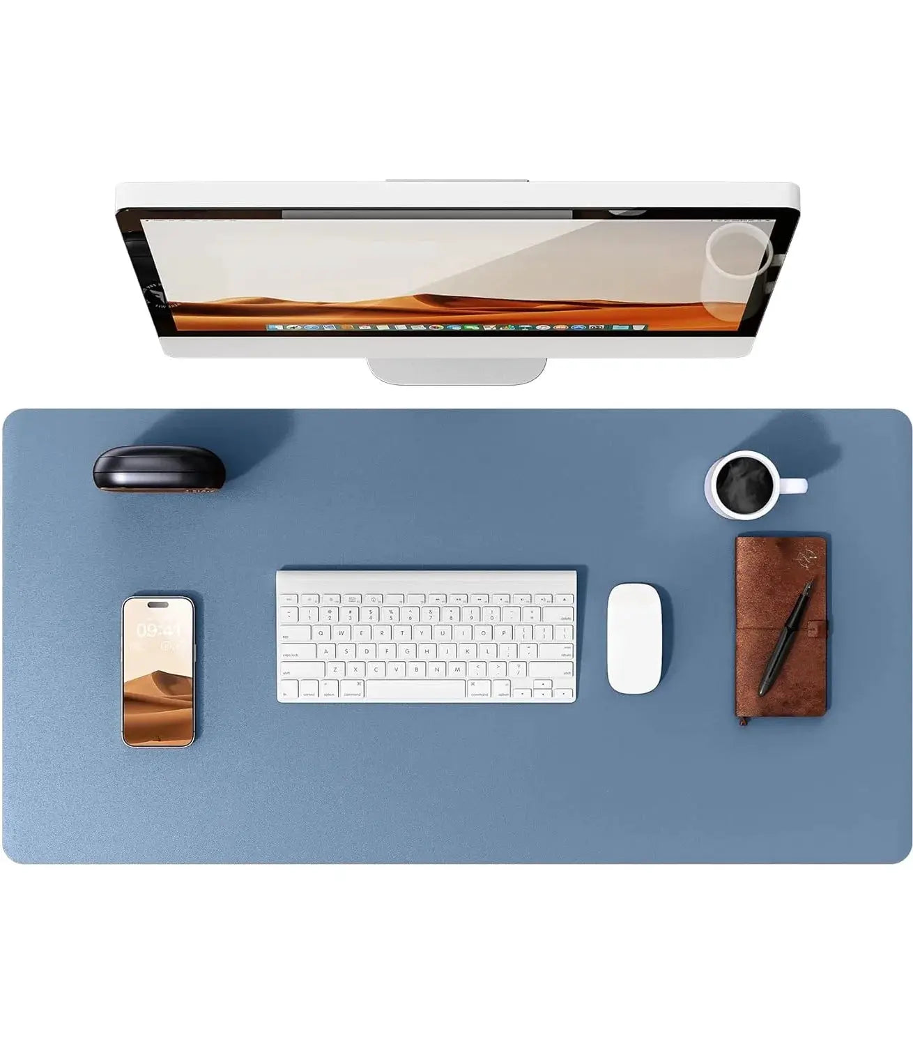 Large PU Leather Desk Pad Mouse Pad For Office Non Slip Leather Desk Mat Laptop Desk Pad Protector