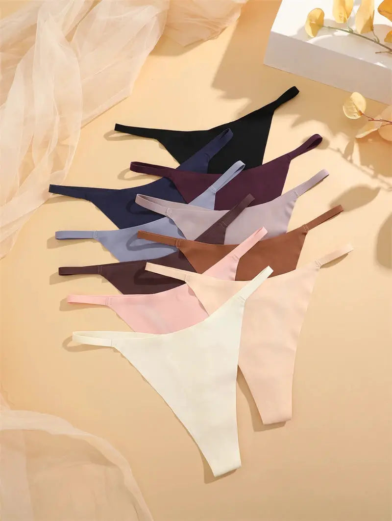 Simples Market seamless ultra-thin thong underwear set in assorted colors