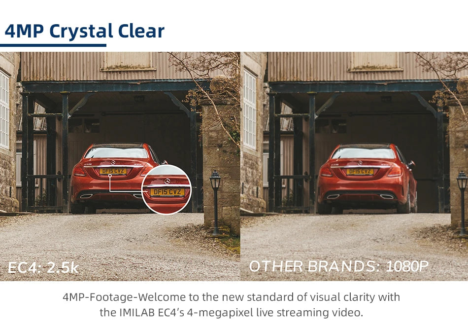 IMILAB EC4 outdoor security camera, two-panel 2.5K crystal clear video, Simples Market.