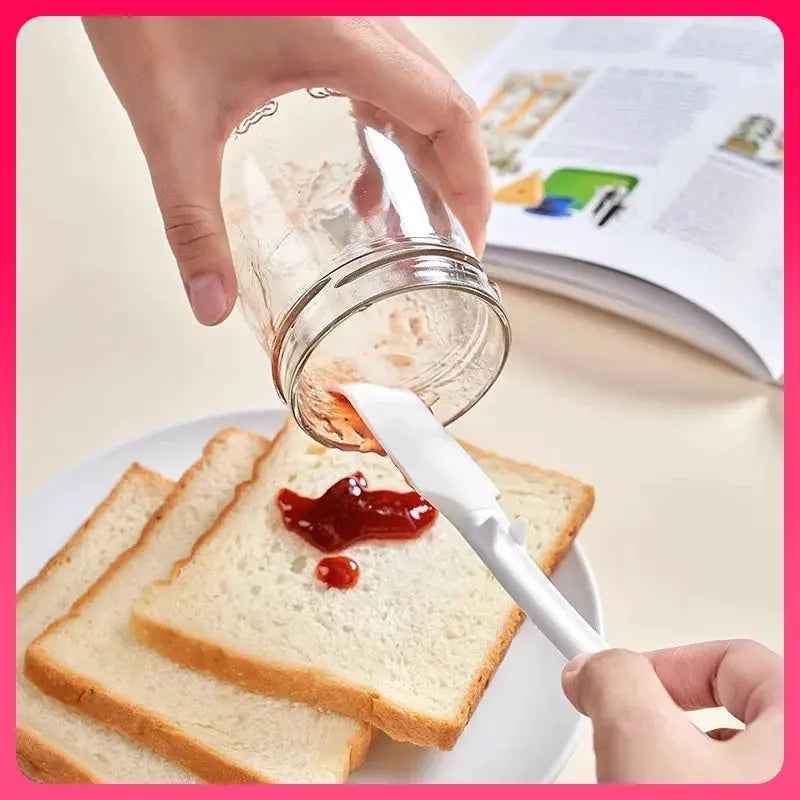 Two In One High Temperature Resistant Silicone Spatula For Baking Cream Jam Butter Spatula Kitchen Stirring Tool KM-5088