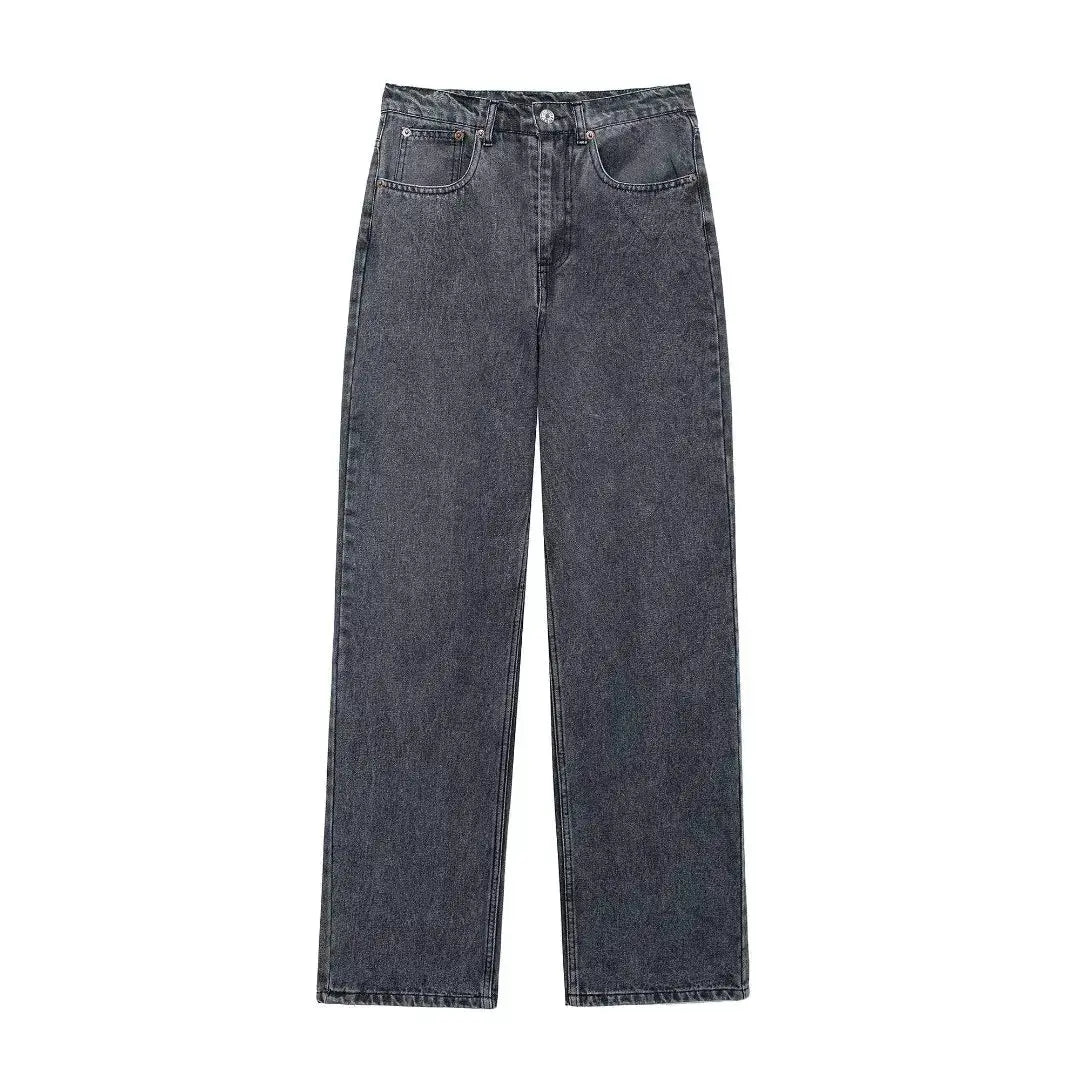 HH 2024 Womens Distressed Patchwork Denim Jeans High Waist Ripped
