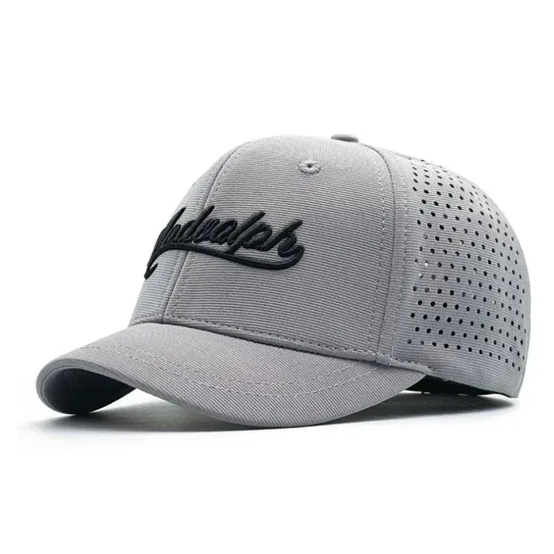 Big Head Hat Back Closed 5cm Short Brim Baseball Cap For Men Mesh Fitted Stretchy Full Closed Caps 56-60cm 61-65cm