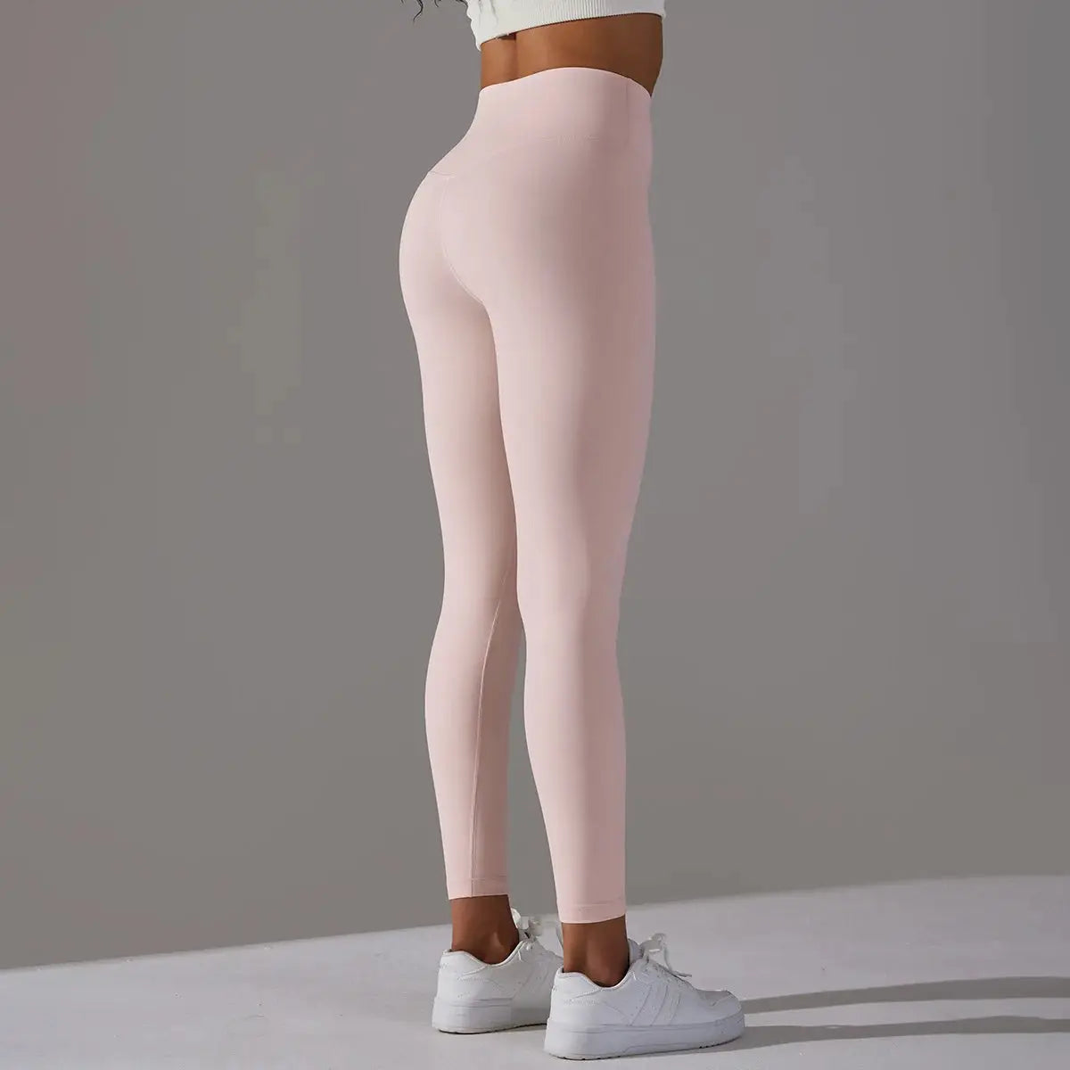 High Waist Naked Feeling Leggings pink, women's fitness/yoga pants by Simples Market