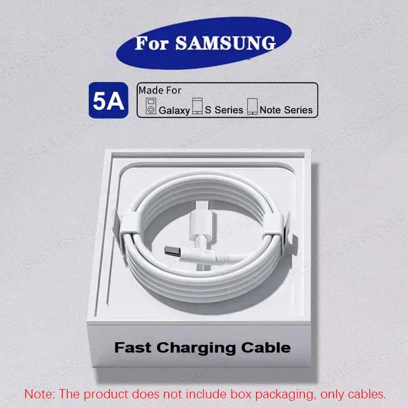 Samsung USB-C PD 45W fast charging cable, white, 2-pack, for Galaxy S20–S23 Ultra and Note 10 5G