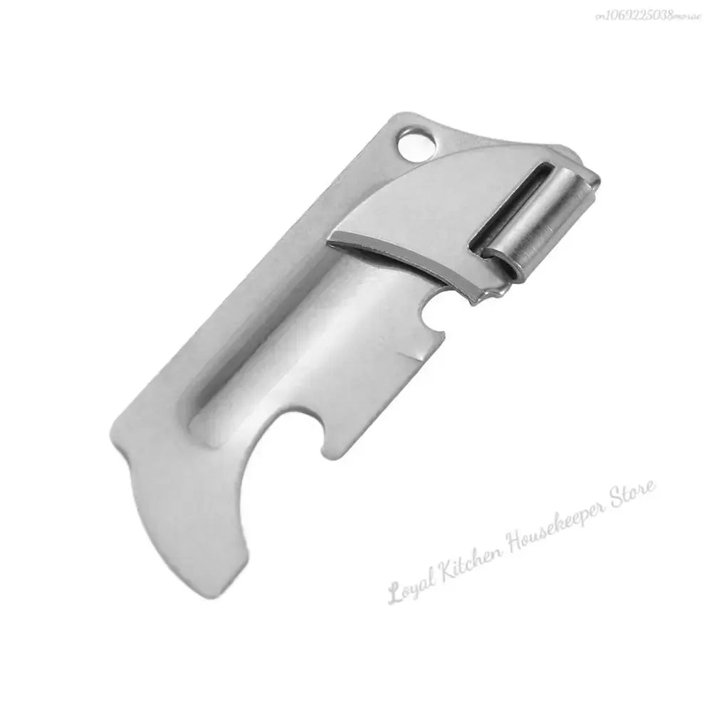 Stainless Steel Can Opener 2in1 Folding Bottle Opener Multifunctional Durable Kitchen Gadget