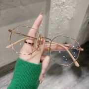 Blue Light Blocking Glasses For Women Metal Frame With Spring Hinges Classic Eyewear Prescription Eyeglasses Frames