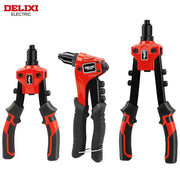 Delixi Electric Rivet Gun Manual High Leverage Pull Tool For Tightening And Riveting Metal Sheets And Pipes