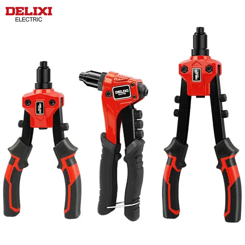 Delixi Electric Rivet Gun Manual High Leverage Pull Tool For Tightening And Riveting Metal Sheets And Pipes