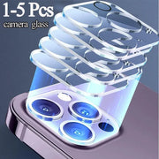 Camera lens protector set for iPhone Pro Max models by Simples Market, 1–5 pcs, clear glass.