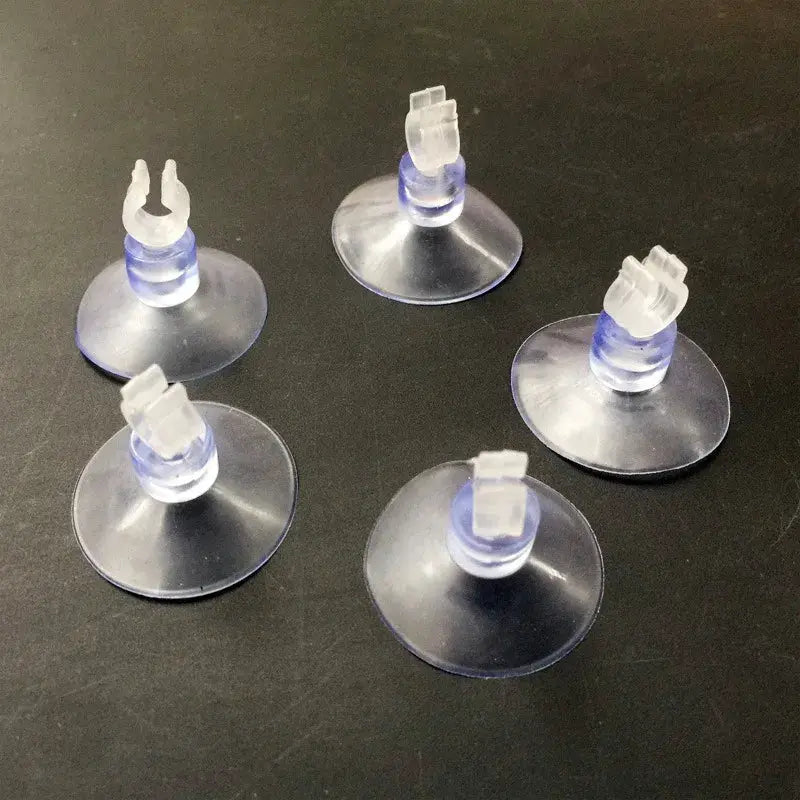Rubber Aquarium Suction Cup Holders For Air Hoses And Oxygen Tubes 5 Or 10 Pack Durable PVC