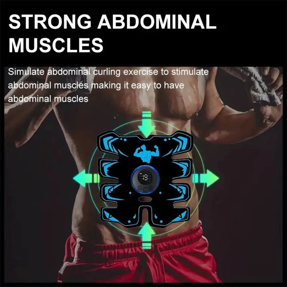 USB Rechargeable EMS Muscle Stimulator Three In One Trainer For Abs Arms And Feet Wireless Fitness Device