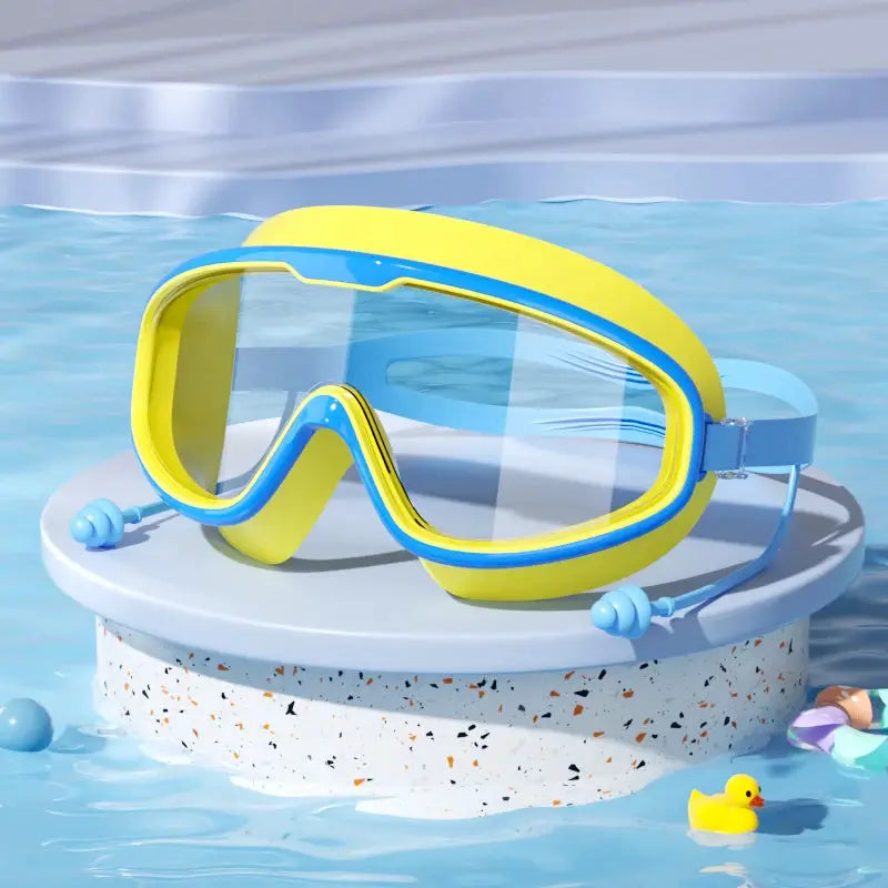 Kids Swimming Goggles Big Frame HD View Anti Fog Waterproof For Boys And Girls Multi Color