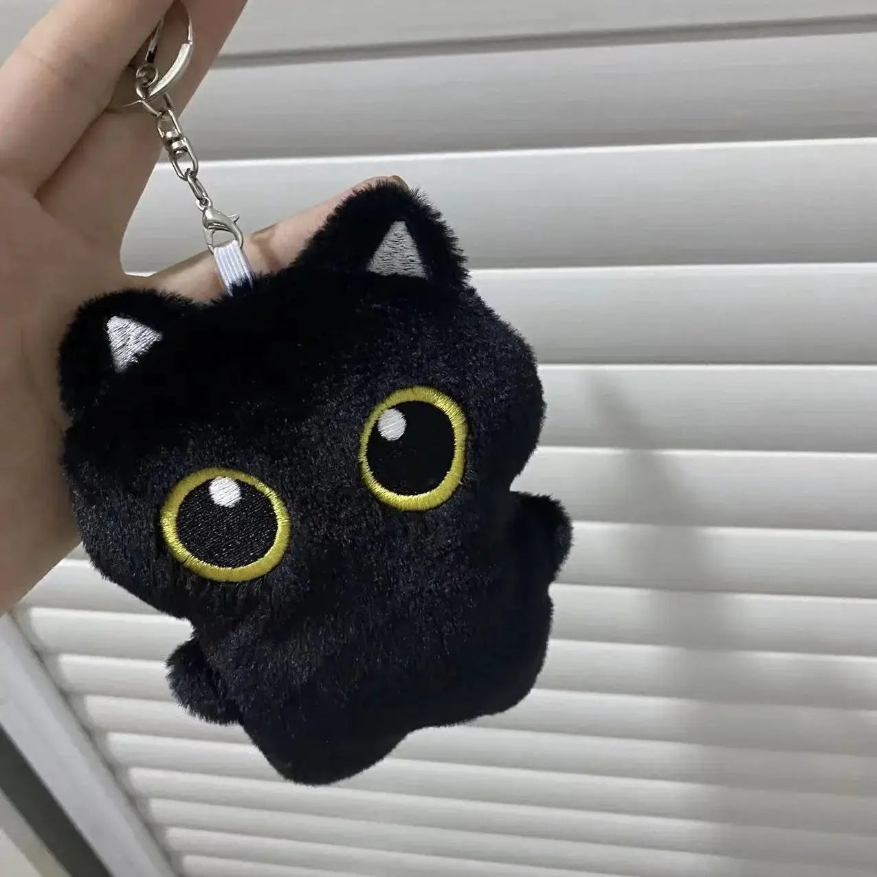 10cm Cute Black Cat Plush Toy Pendant Mini Pillow Cuddly Doll For Kids Birthday Gift