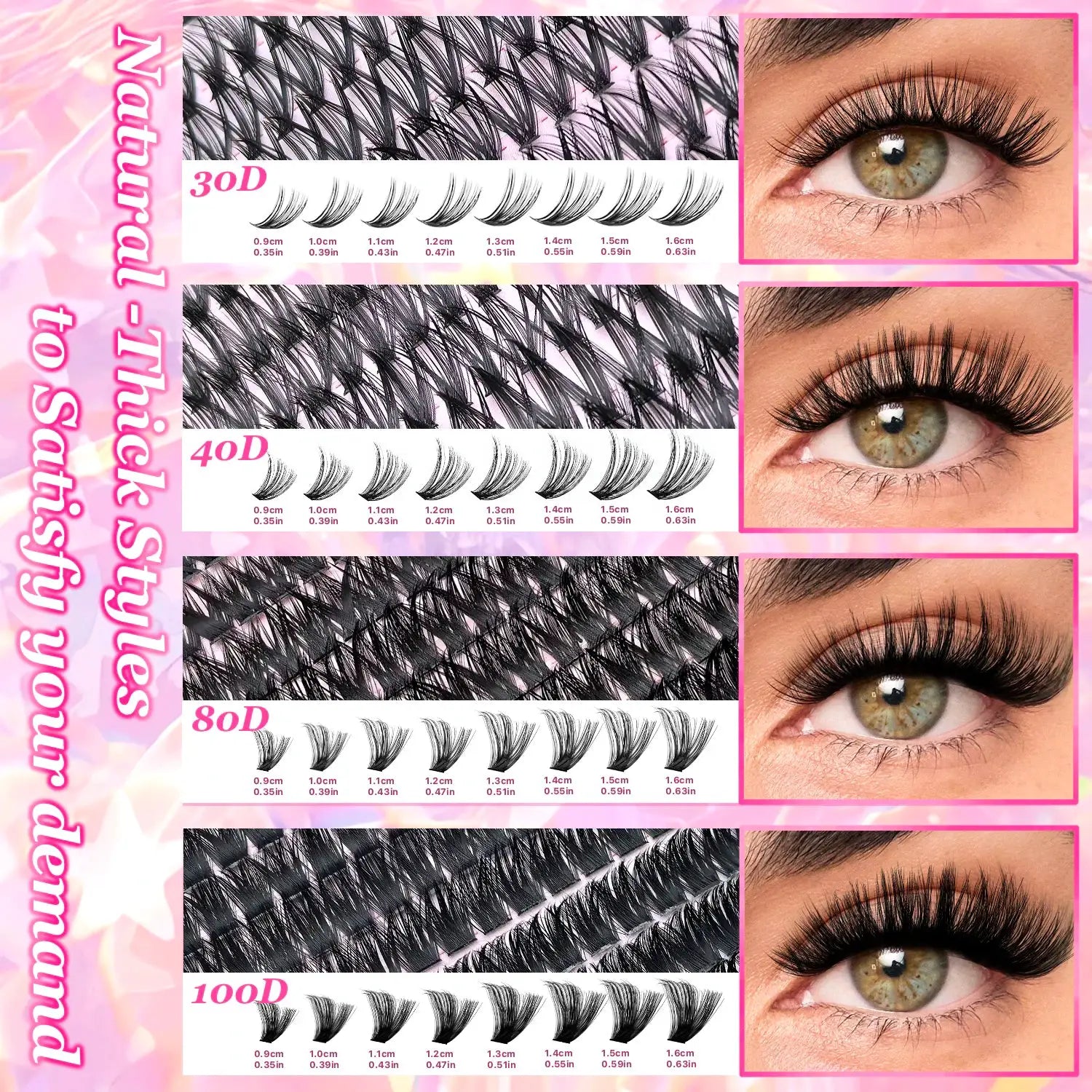 DIY Lash Extension Kit For Clusters And Individual Eyelashes 9 To 16mm Bond And Seal Wispy Natural Look