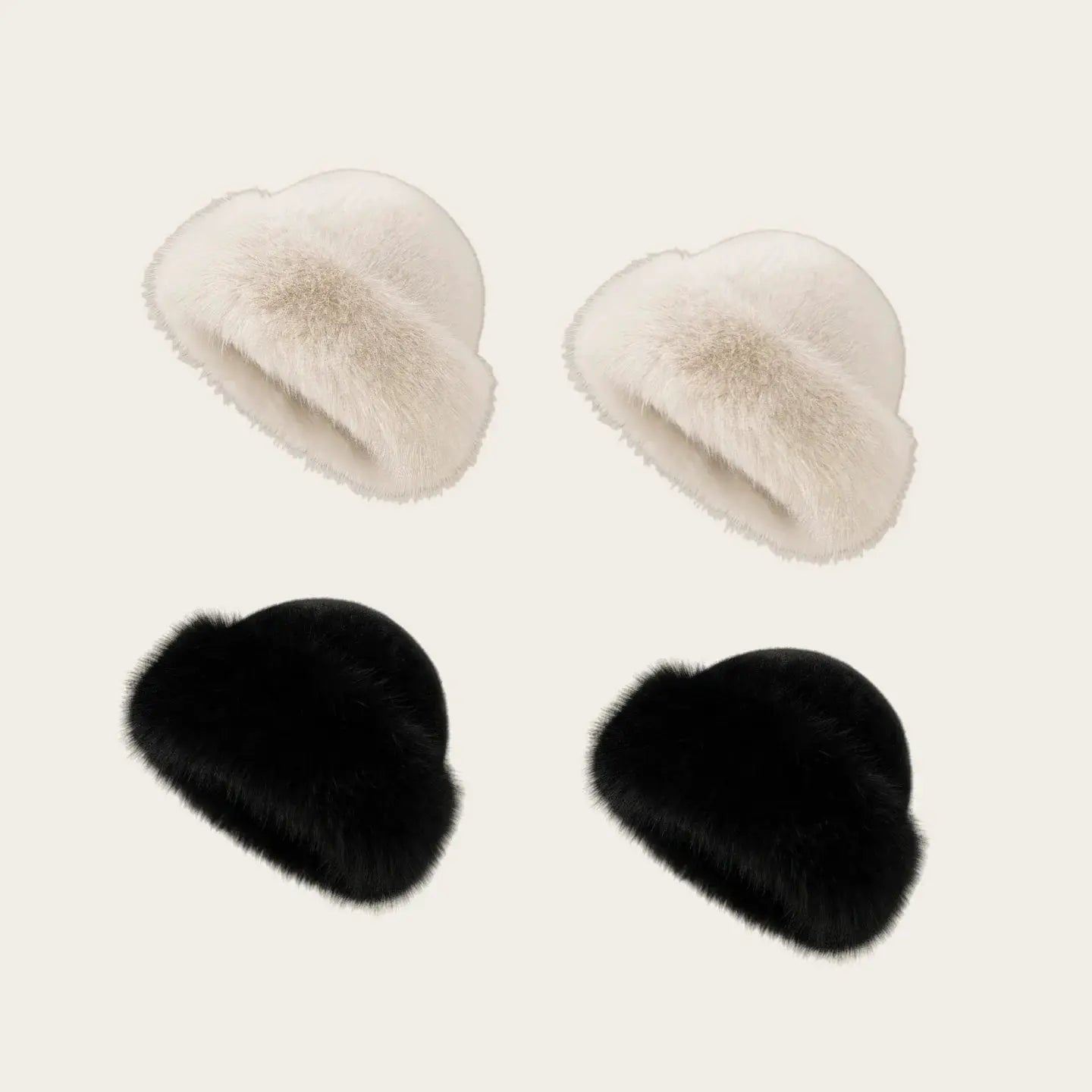 AuroraCo Womens Mongolian Style Furry Hat Korean Inspired Thickened Winter Warmth And Flattering Fit
