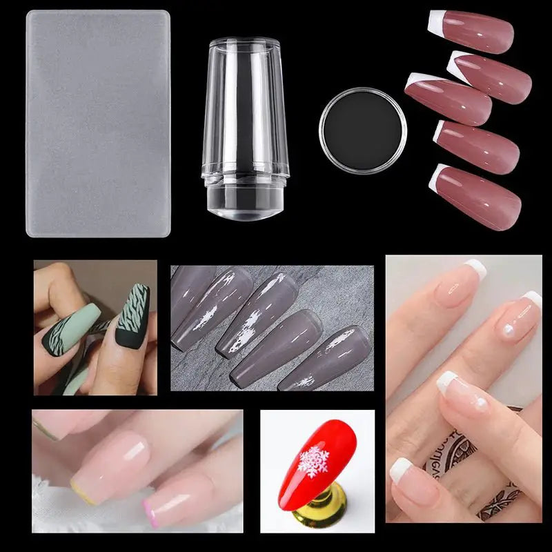 FUMOSIK French Manicure Stamping Kit - Simples Market