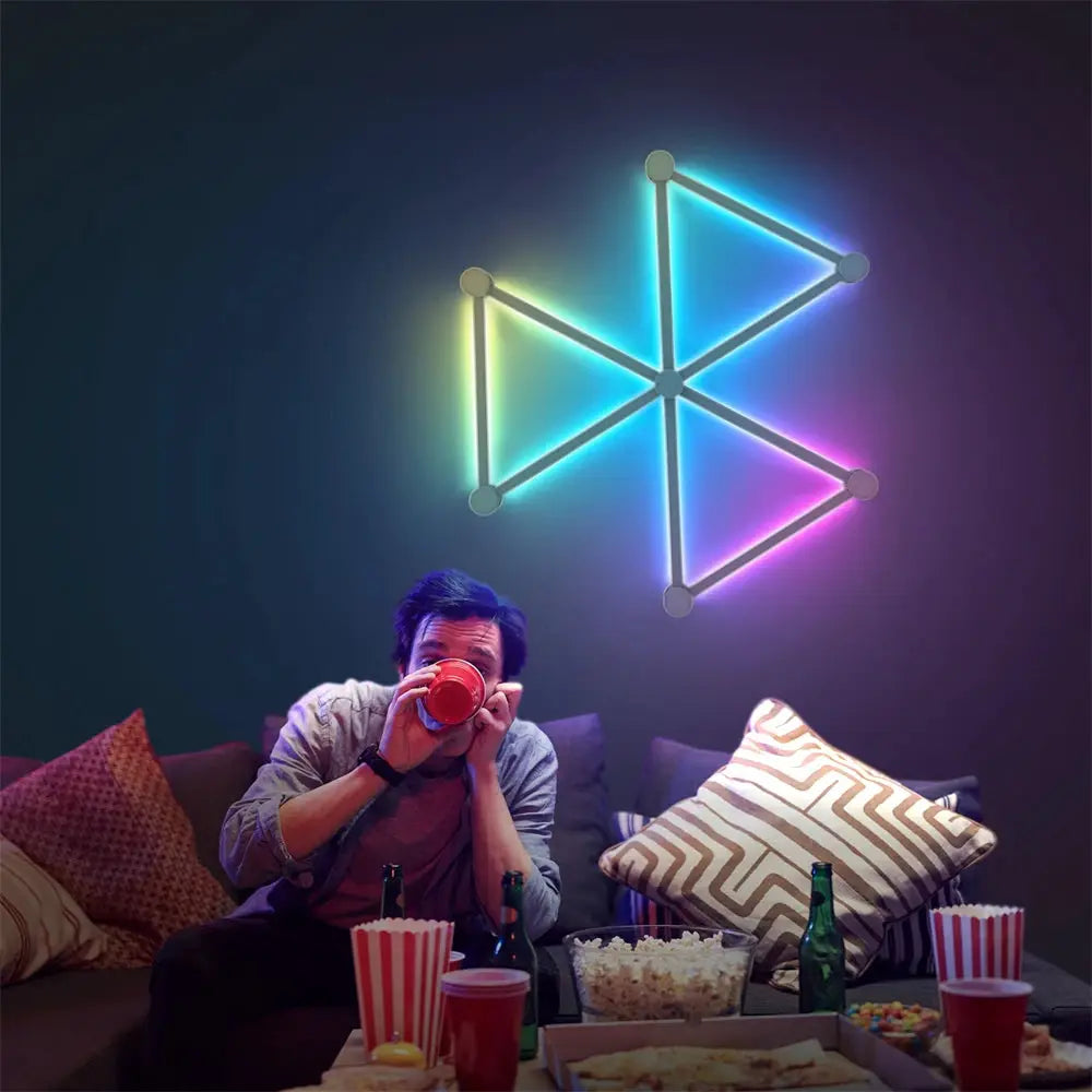 Splicing Light RGB Smart Wall Light, multicolor LED wall decor for esports room