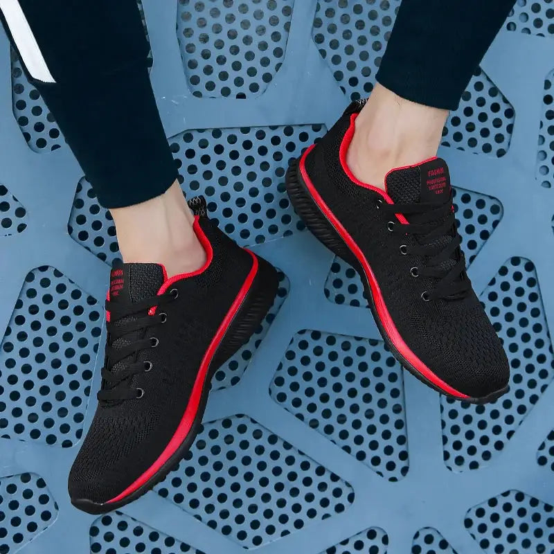 Men Running Sneakers Lightweight Walking Shoes Breathable Mesh Moccasin Style Casual Sneakers For Men
