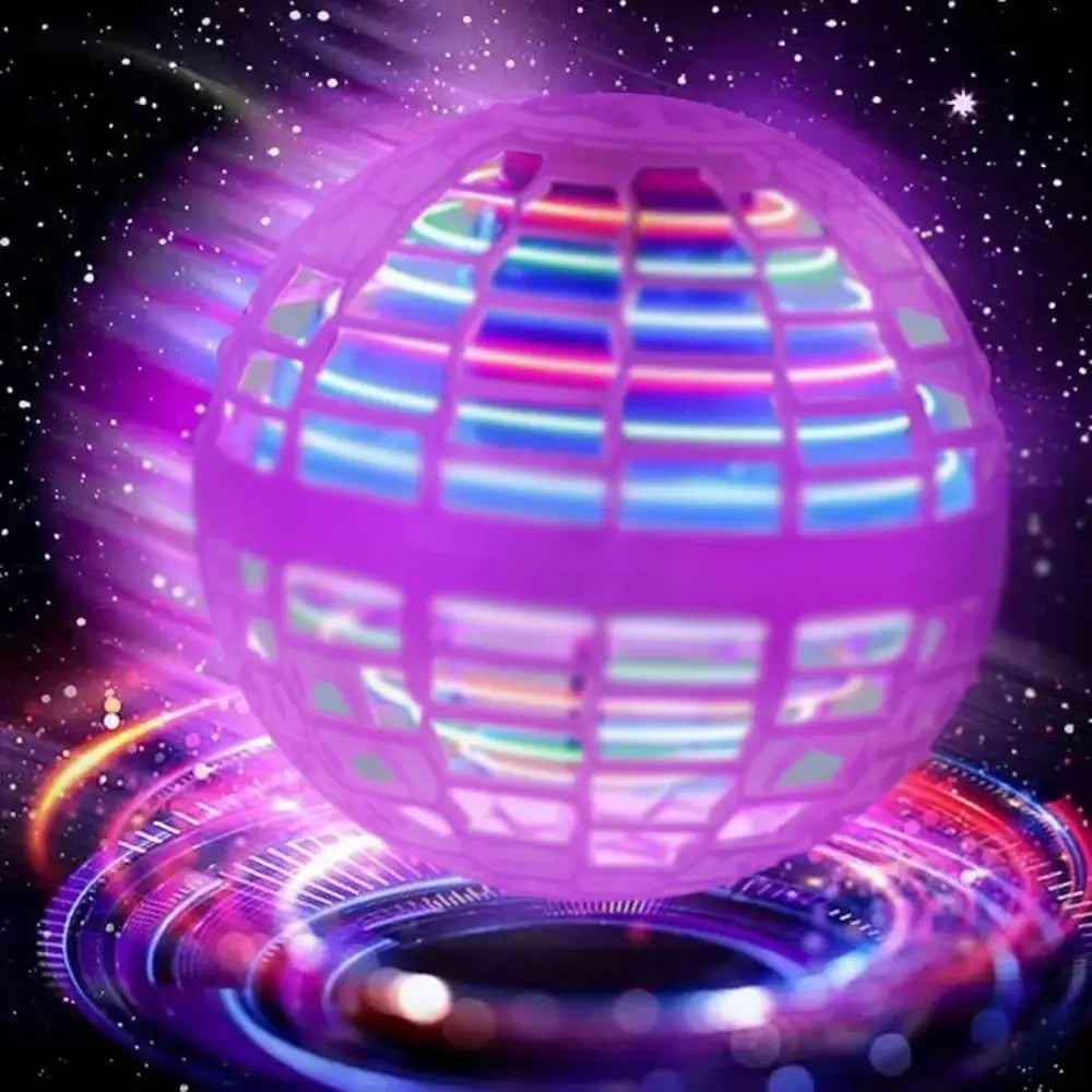 Flying Ball Hand Controlled Color Led Cosmic Globe 360 Degree Rotation Indoor Outdoor Toy For Kids