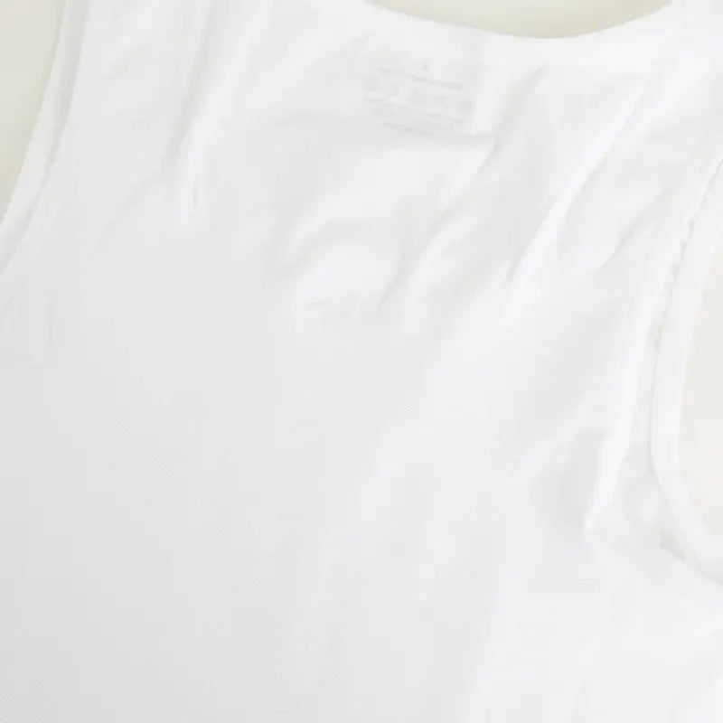 2-pack men's white sleeveless shapewear tank tops with breathable wide straps for abdomen and back support