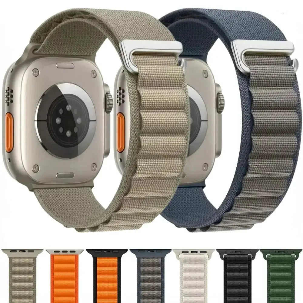 Alpine Loop Band for Apple Watch Ultra 49mm 11 10 9 8 7 46mm 42mm 45mm 41mm Nylon Wristband iWatch Series 6 5 4 SE 44 40mm Strap