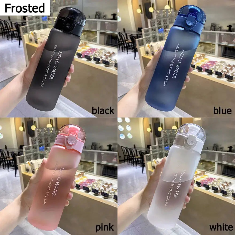 Sports Transparent Water Bottle 780ml Portable Gym Travel Clear Leakproof Drinking Bottle Frosted