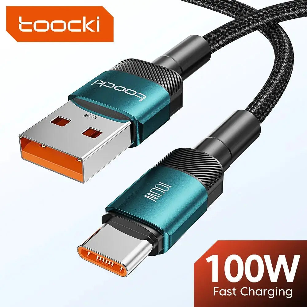 Toocki USB Type C Cable Fast Charging for iPhone 15 14 13 12 11 Huawei P40 P30 Realme Oppo OnePlus Power Bank