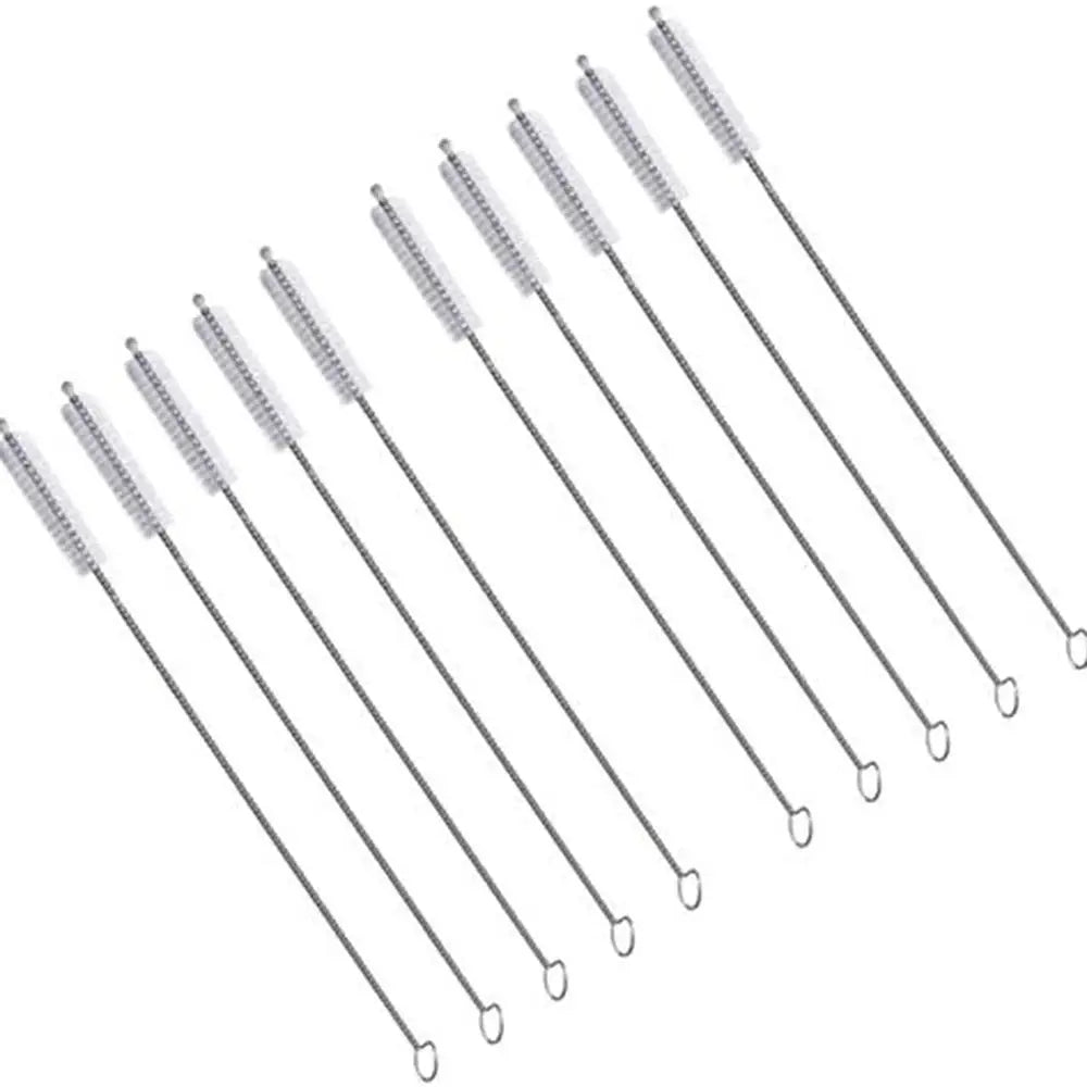 Straw cleaner brush kit, 5-piece, with extra-long stainless steel pipe cleaners for tumblers and sippy cups