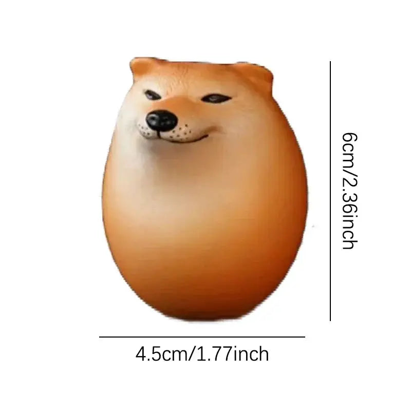 Dog And Egg Shiba Inu Desk Decor Realistic Egg Shape Figurine For Home Office Christmas Gift And Home Decor