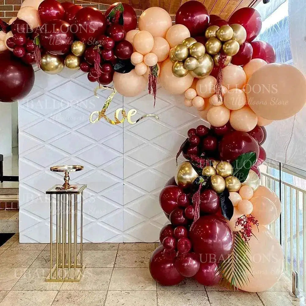 Dark Wine Red Garnet Burgundy Latex Balloons 10 30 50 Pcs for Birthday Wedding Christmas Party Decor