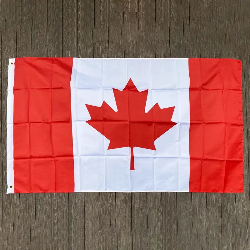 Canadian Flag Polyester Banner 3x5 Ft Hanging National Flag Decor