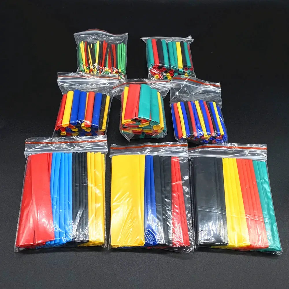 Heat Shrink Tubing Kit 127 To 750 Pcs Polyolefin Thermoresistant Insulation Sleeving For Electrical Wires And Cables