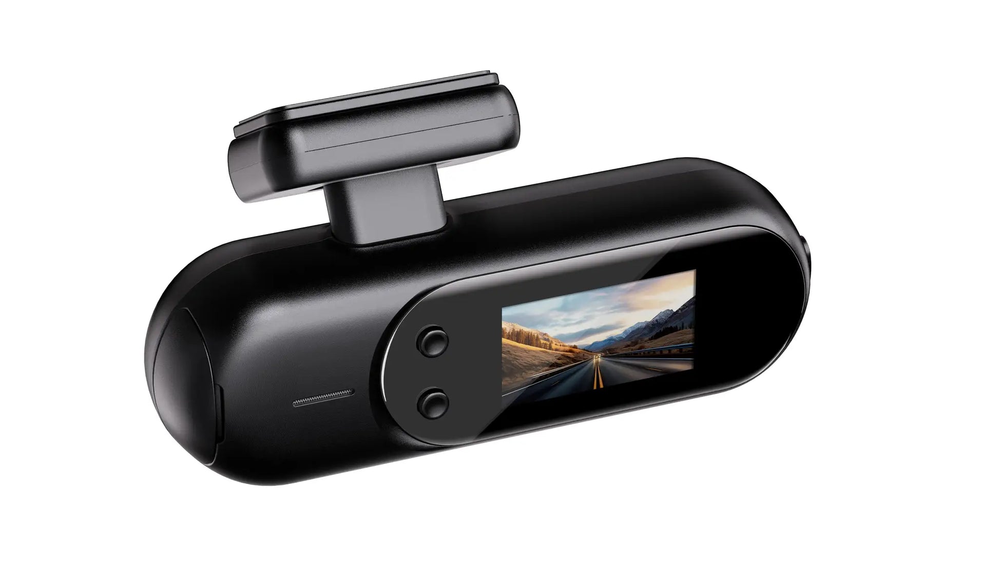 Black dash cam for cars with 4K UHD recording, front/rear cameras, built-in Wi‑Fi, HDR night vision