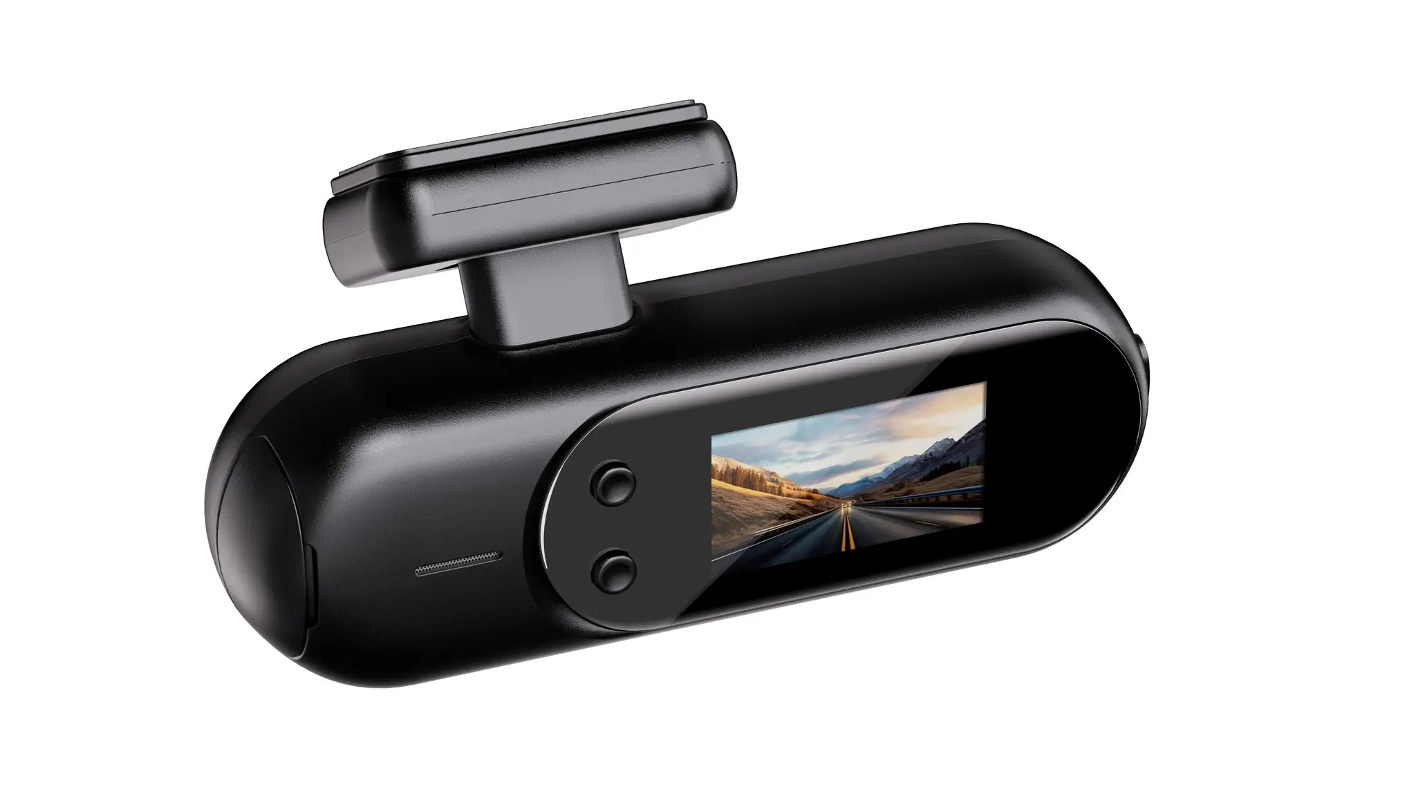 Simples Market black dash cam with LCD display; 4K UHD recording, HDR night vision, built-in Wi‑Fi, parking mode