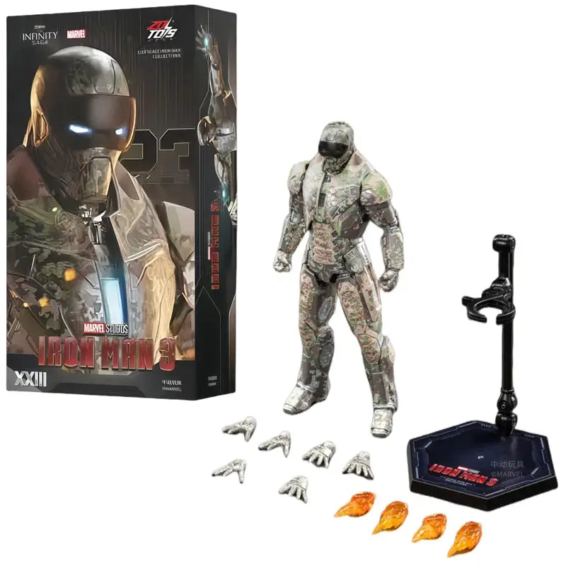 ZDTDS Iron Man Avengers MK37 Hammerhead MK12 MK38 Igor MK9 Iron Patriot War Machine Action Figure Collectible Toy