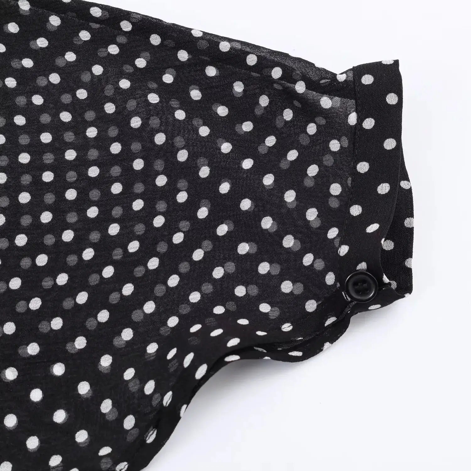 Polka Dot Two Piece Outfits For Women Bow Tie Blouse And Midi Skirt