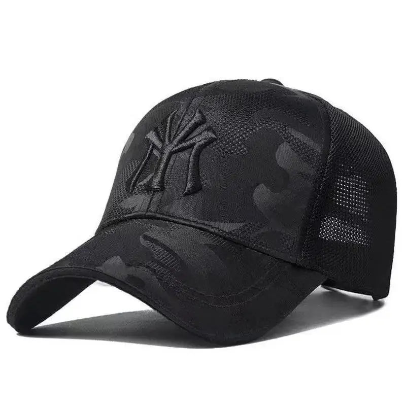 Letter Embroidery Camouflage Baseball Cap Adjustable Unisex Sun Protection Hat For Men Women Outdoor Casual