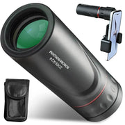 Simples Market monocular telescope 2000X24 HD with phone adapter and pouch; 3-item kit.